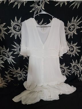 White Boho Dress